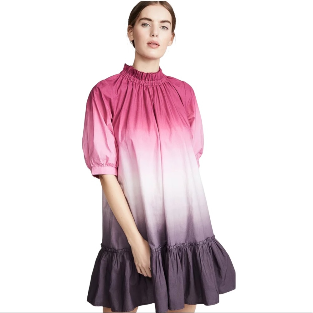 Sea New York Pink to Purple Ombre Smock Dress